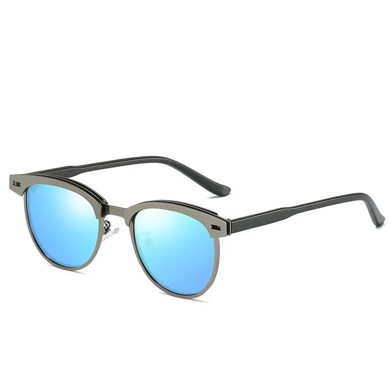 

2021 High Quality TR90 Outdoor cycling Macho Man Sunglasses Half frame Polarized TAC Sunglasses