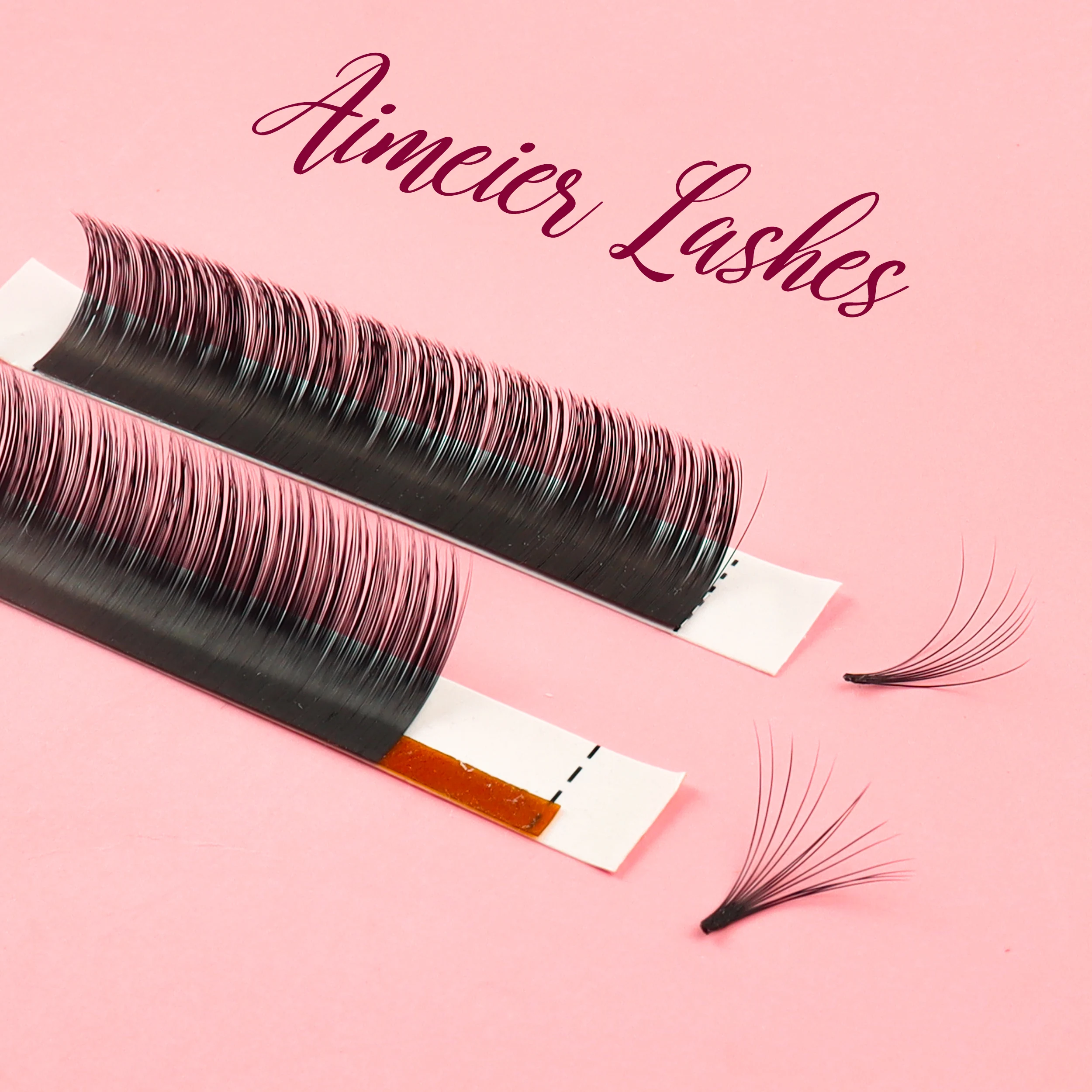 

faux mink volume eyelash extension cashmere silk lashes classic lashes eyelash trays, Natural black