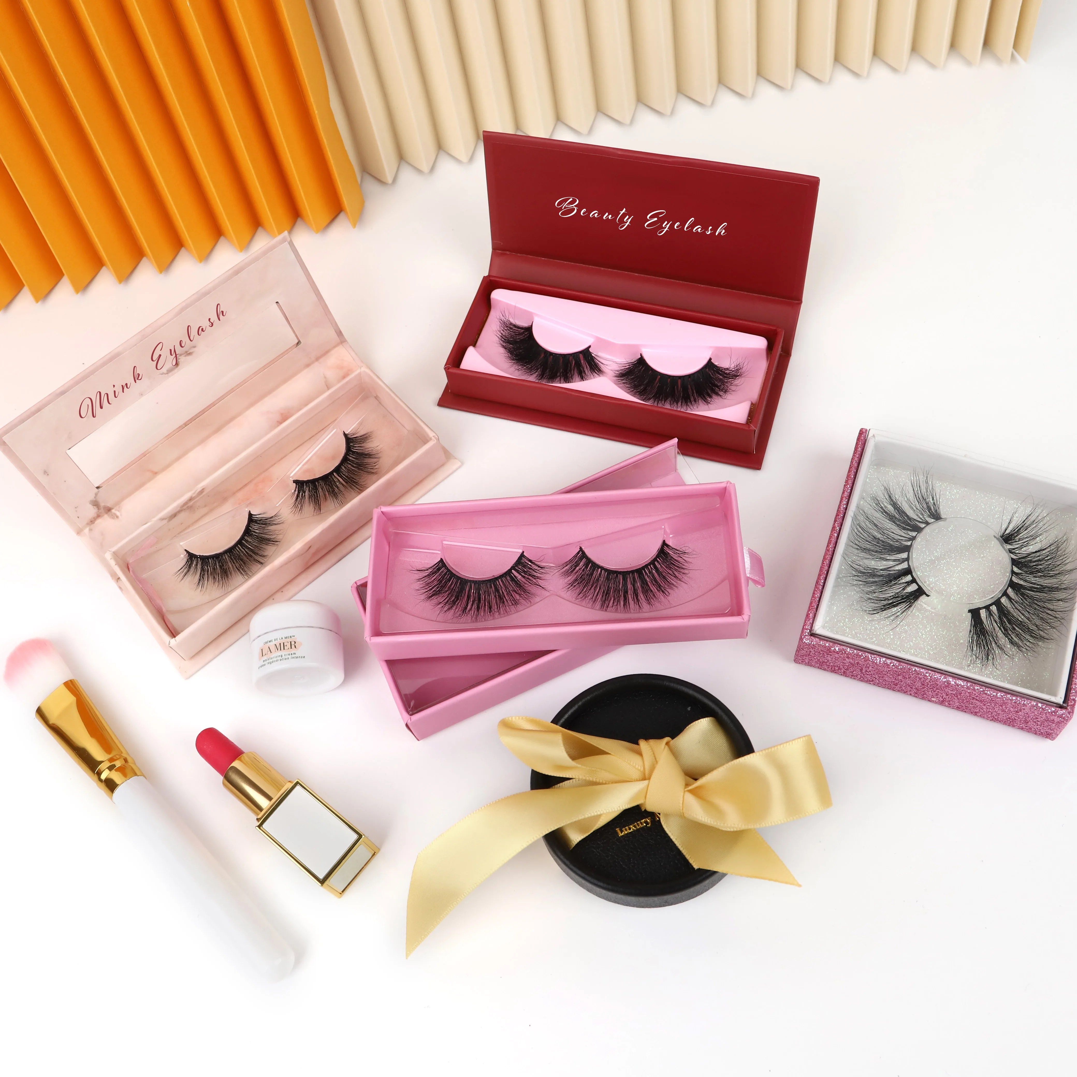 

Eyelashs wholsale 3d 25mm long fluffy curelty free mink eyelash