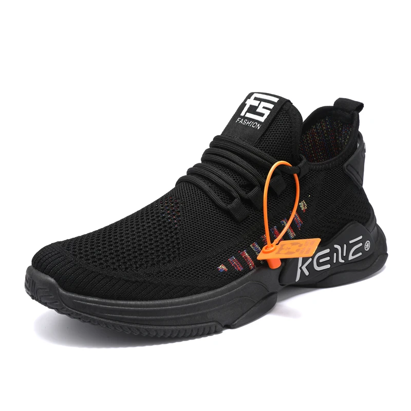 

cheap fashion men casual shoes mesh running shoes, Gray, red, black