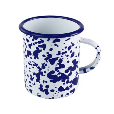 

Mikenda Stainless steel Rim thicker stainless steel enamel mug with handle logo custom