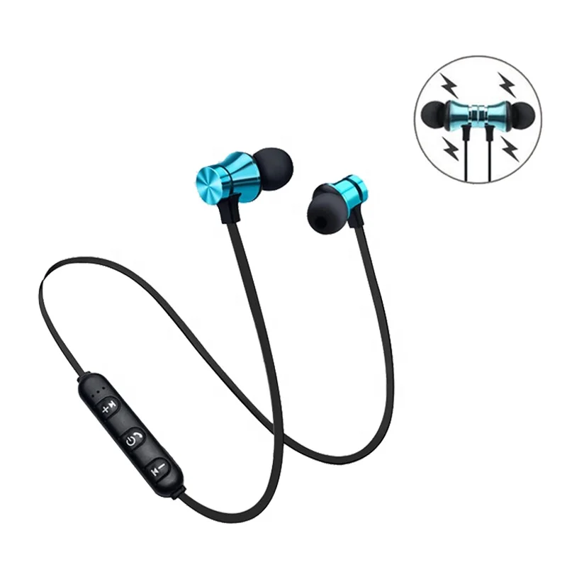 

Mini Cheap Magnetic Sport outdoor Waterproof Neckband Wireless headset Earphone Headphone