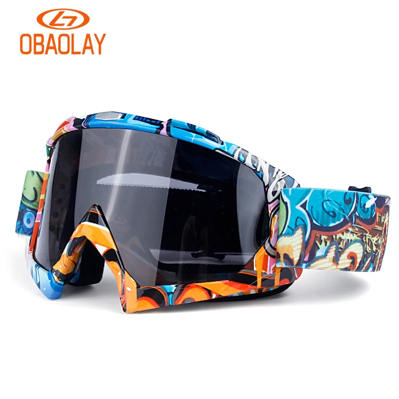 

Wholesale Factory Stock Outdoor Men Motocross Glasses Dirt Bike Off-Road Ski Sport Google 100% Windproof Motocross Goggles