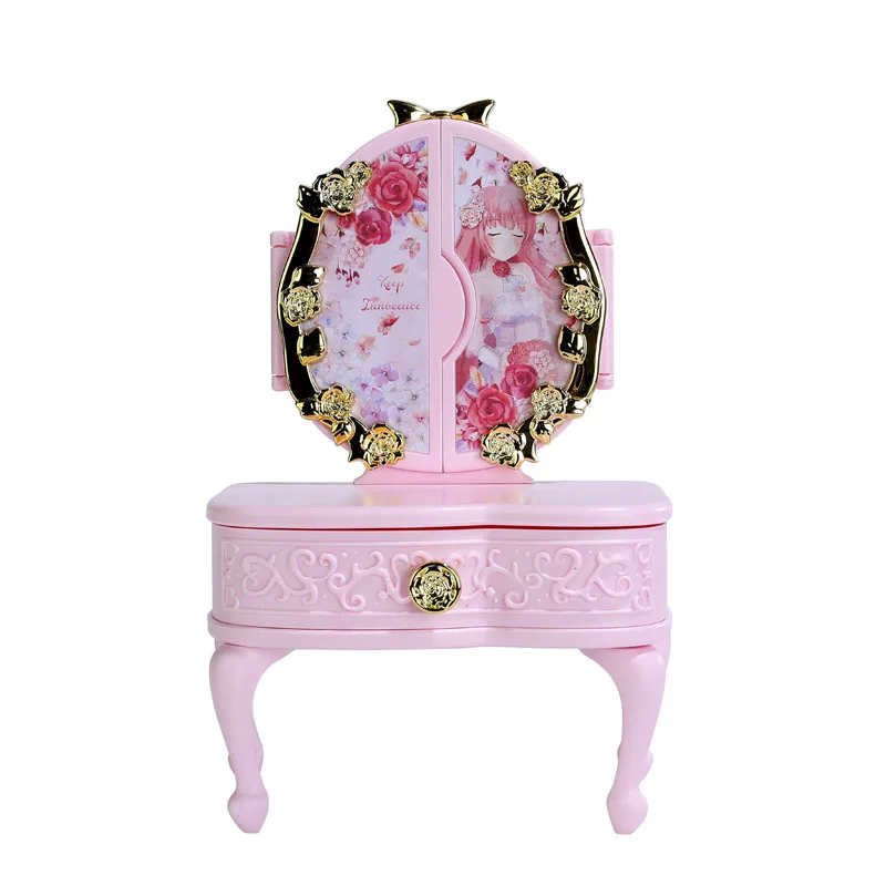 

Mini decorative girl dressing table make up table kids play table with storage, Picture