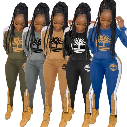 

JY43 Women 2021 fall 2 piece set casual 2 piece jogger set women tracksuit set 2 piece, Picture