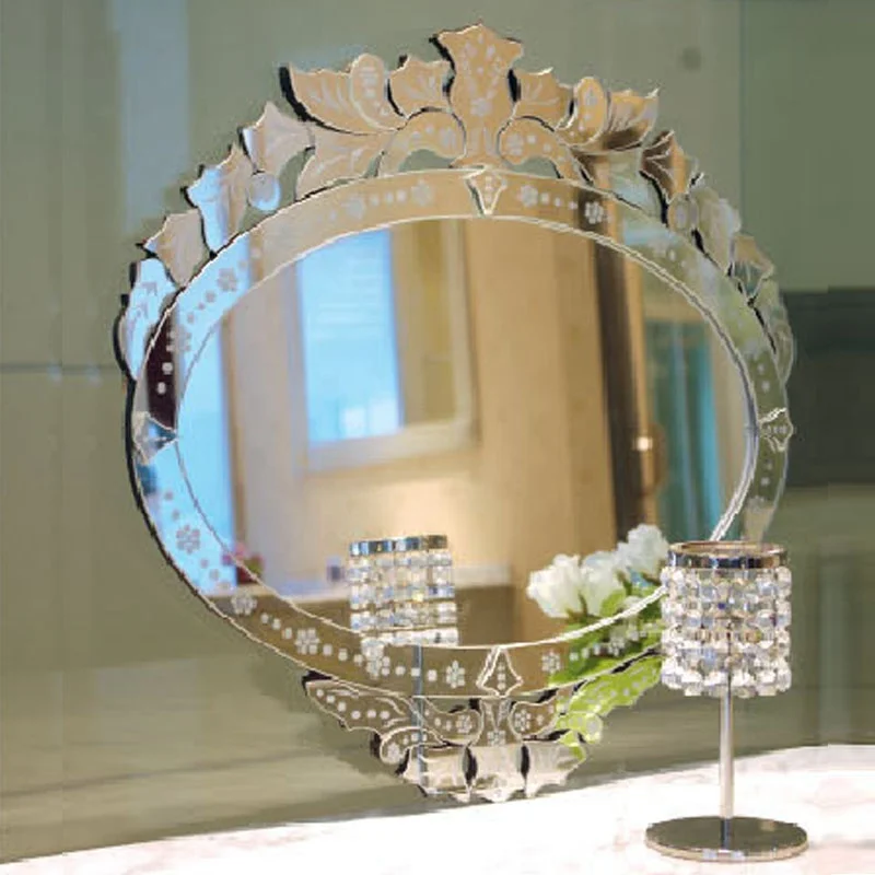 

Bathroom Wall Venetian Small Size Frameless Decorative Glass Mirror