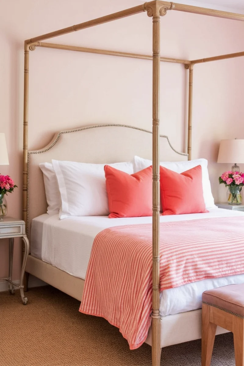 Coral and Mint Green Color Scheme
