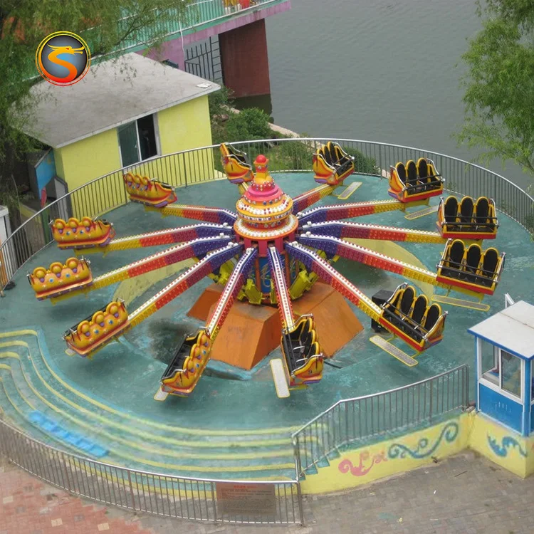 Thrill Funfair Park Family Games Mechanical Rides Swing Bounce Jumping