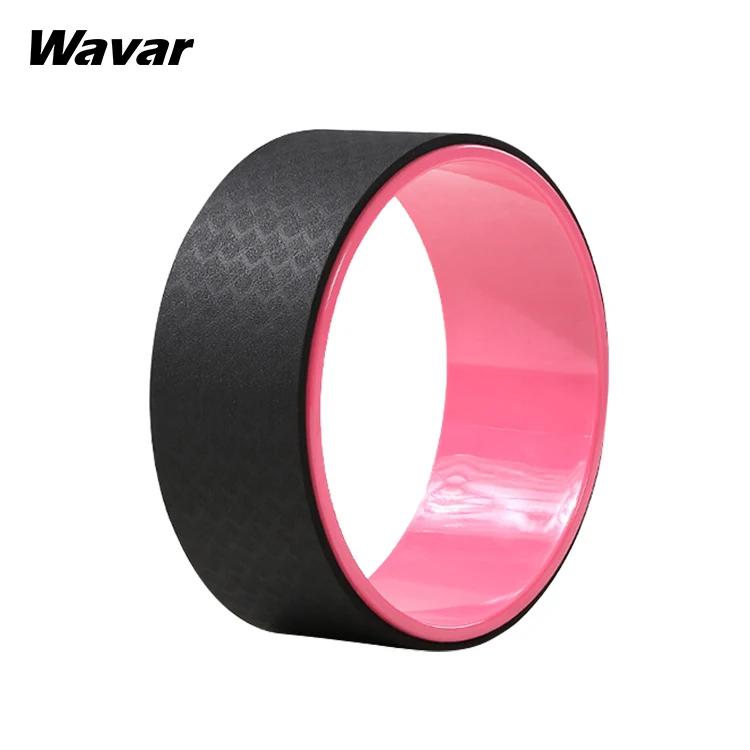 

custom pu yoga wheel pink roller yoga wheel eco friendly tpe yoga wheel set