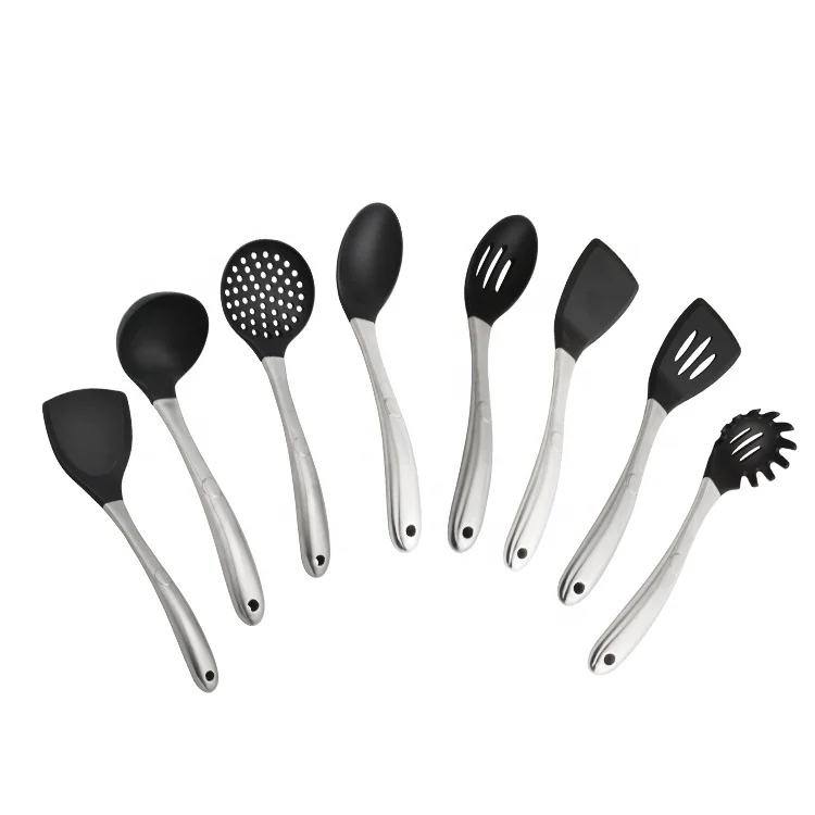 

Hot Selling Best Price Stainless Steel Handle Silicone Hot Resistant To High Temperature Kitchen Cooking Appliances