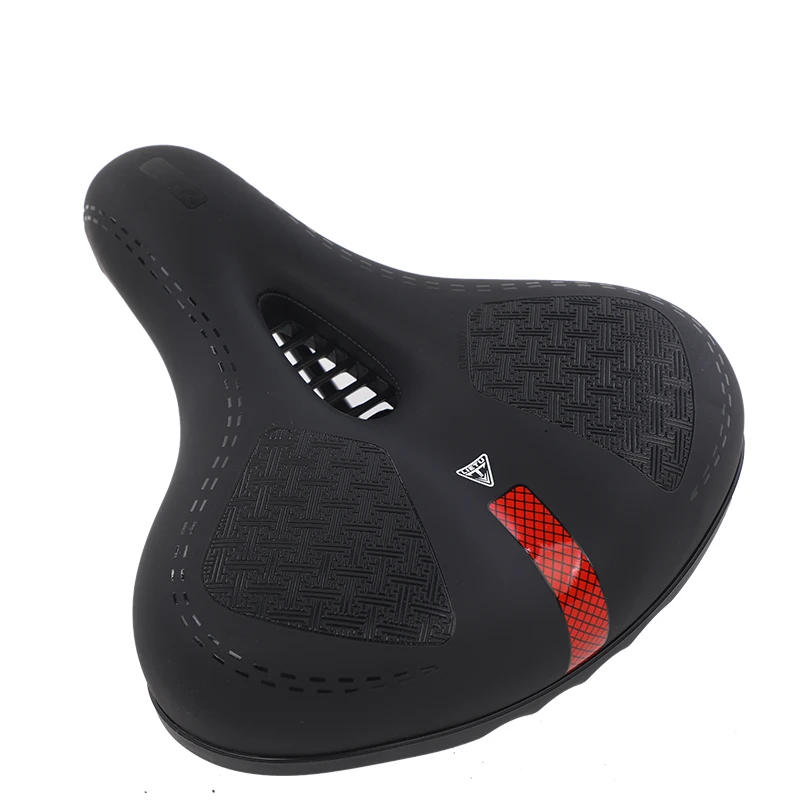 

Road Bike Saddle Rainproof PU Surface Soft Memory Sponge Shockproof Bike Seat MTB Saddle Reflective Bicycle Saddle Seat