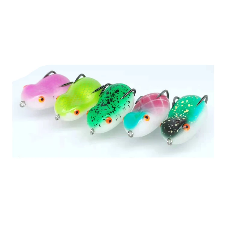 

Hot Sale High quality Thunder frog skirt fishing soft lure frog topwater frog floating bass lure