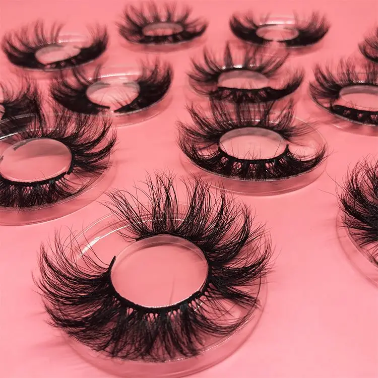 

Wholesale Custom Packaging Eyelashes Own Brand 100% Real 3d Mink Lashes With Private Label Eyelash Box, Natural black or colorful