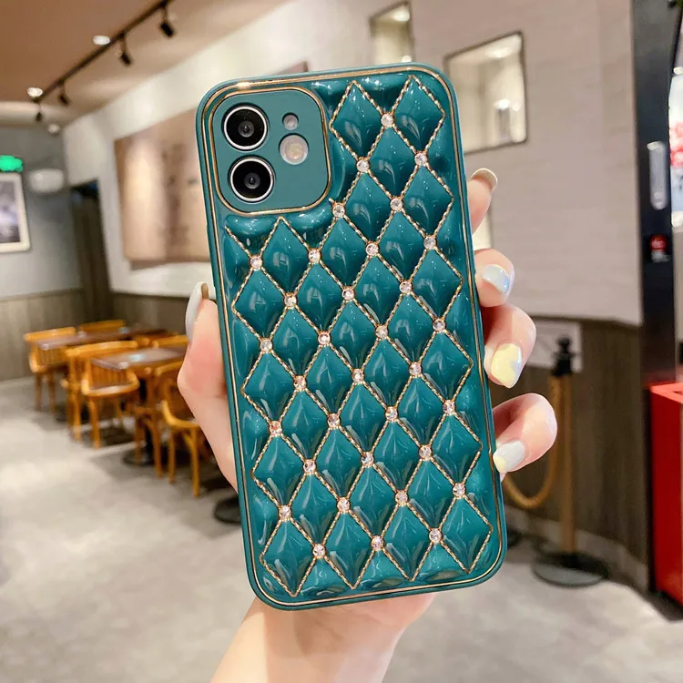 

360 degree pc tpu combo diamond electroplating anti scratch phone back case cover for iPhone x