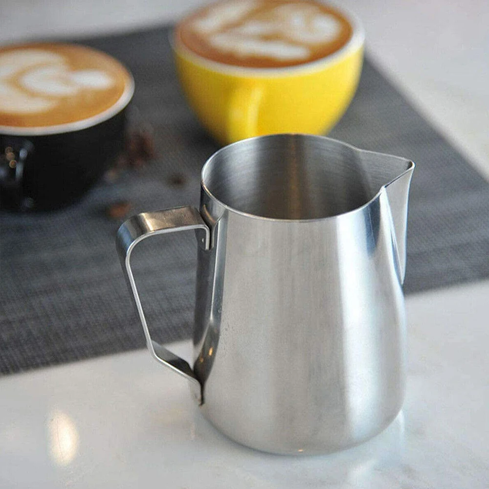 

multifunction polishing process 600ml milk froth cup coffee shop tools, Silver