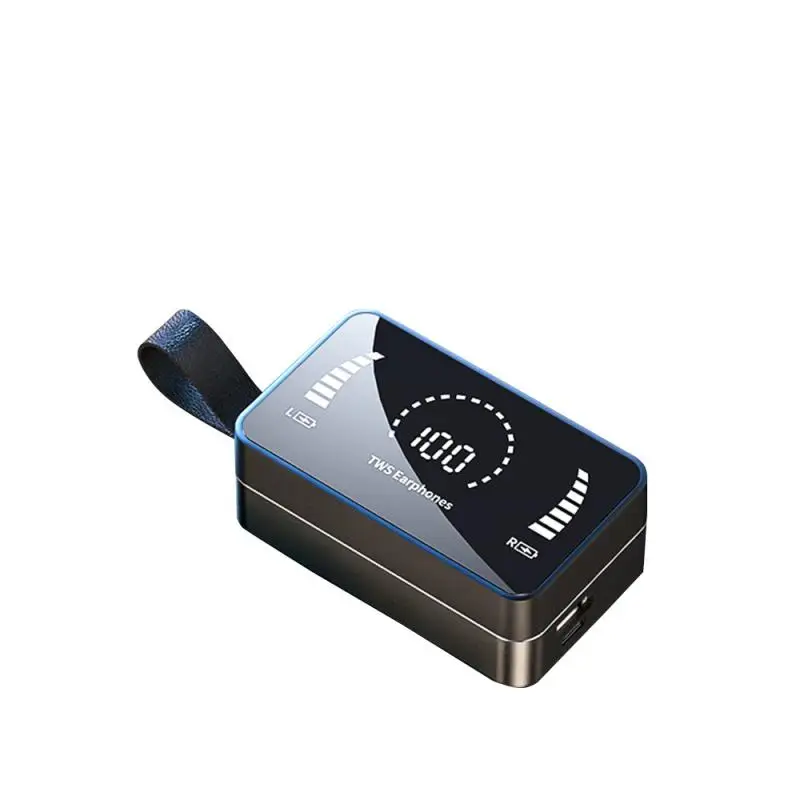 

2021 OEM HBQ H3 Tws True Wireless Sports Mini Headphones Gaming Music Headset Touch Earbuds Tws Earphones With Power Bank, Black