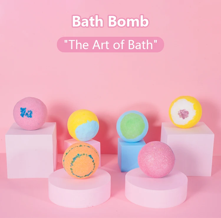 

Hot Sell OEM Wholesale cbd mix bath bomb private label bubble Vegan fun Organic Bath Bombs set for Kids, Colorful