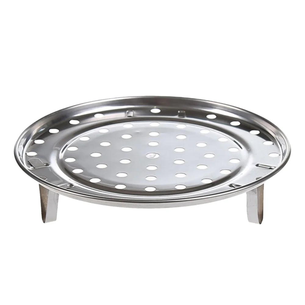 

New Arrival Pot Steaming Tray Stand Cookware Tool Multifunctional Home Kitchen Round Stainless Steel Steamer Rack Insert Stock