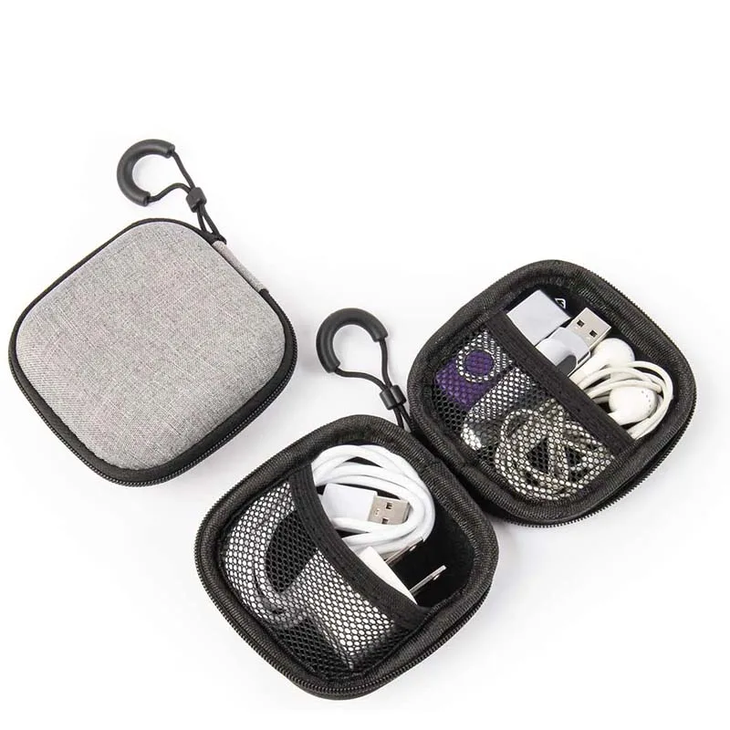 

Manufacturer Earphone Hard EVA Shockproof Earbud Case for USB Cable, Customized color