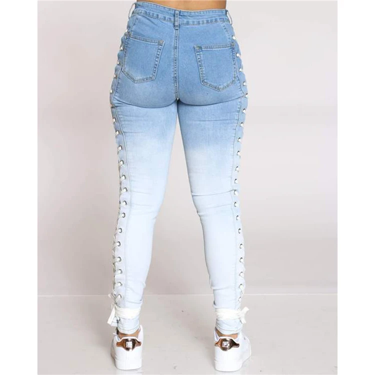 Hot Selling Apparel Fashion Clothing For Women 2021 Women Trousers Denim Jeans Trousers Lady Women Jeans