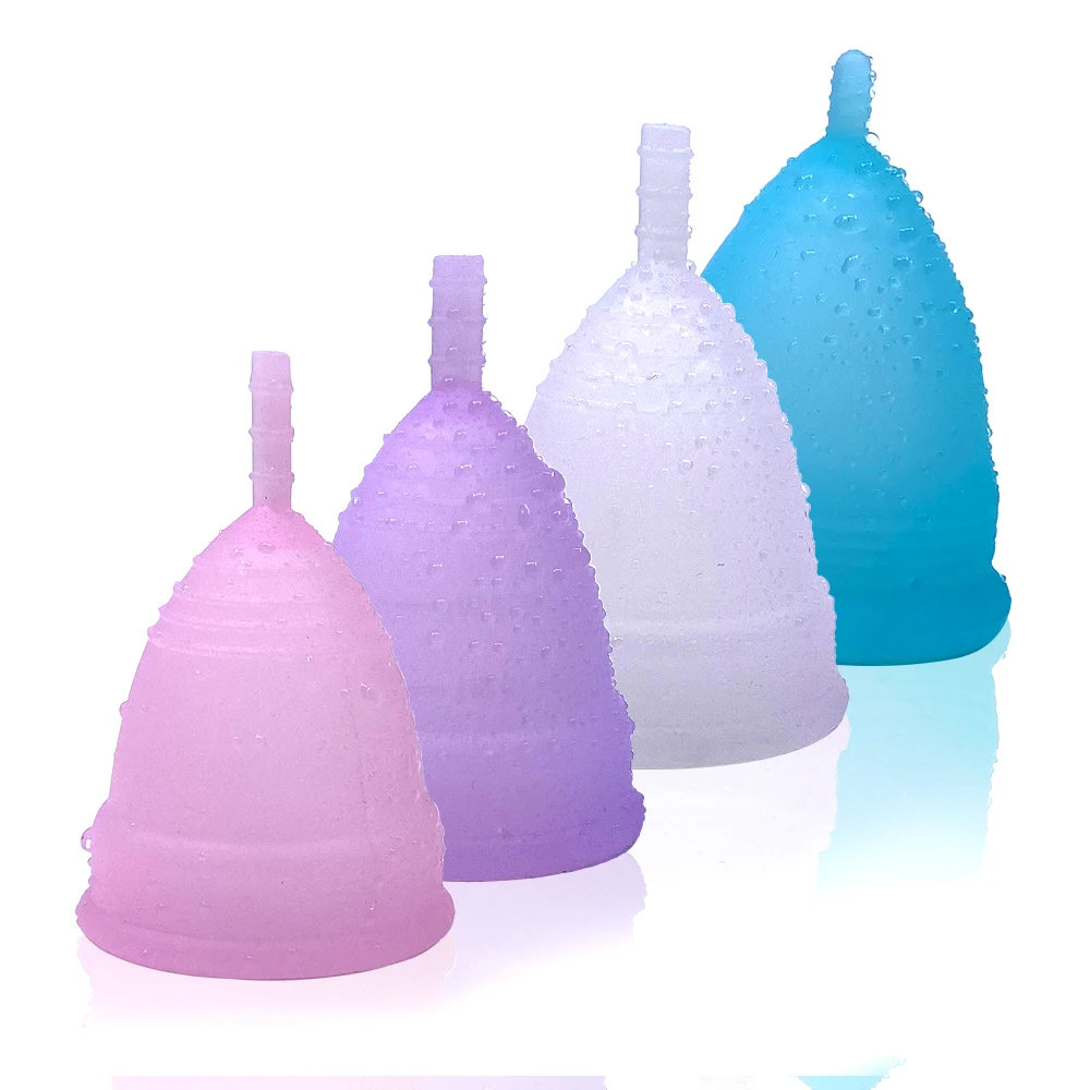 

Different Way Of Packing Organic Cup Specification Wholesale Food Grade High Quality Reusable Medical Silicone menstrual cup ord, Navy / green / orange / red / pink / purple / white