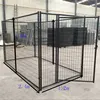 black welded mesh pet cages / used dog kennels and runs for sale
