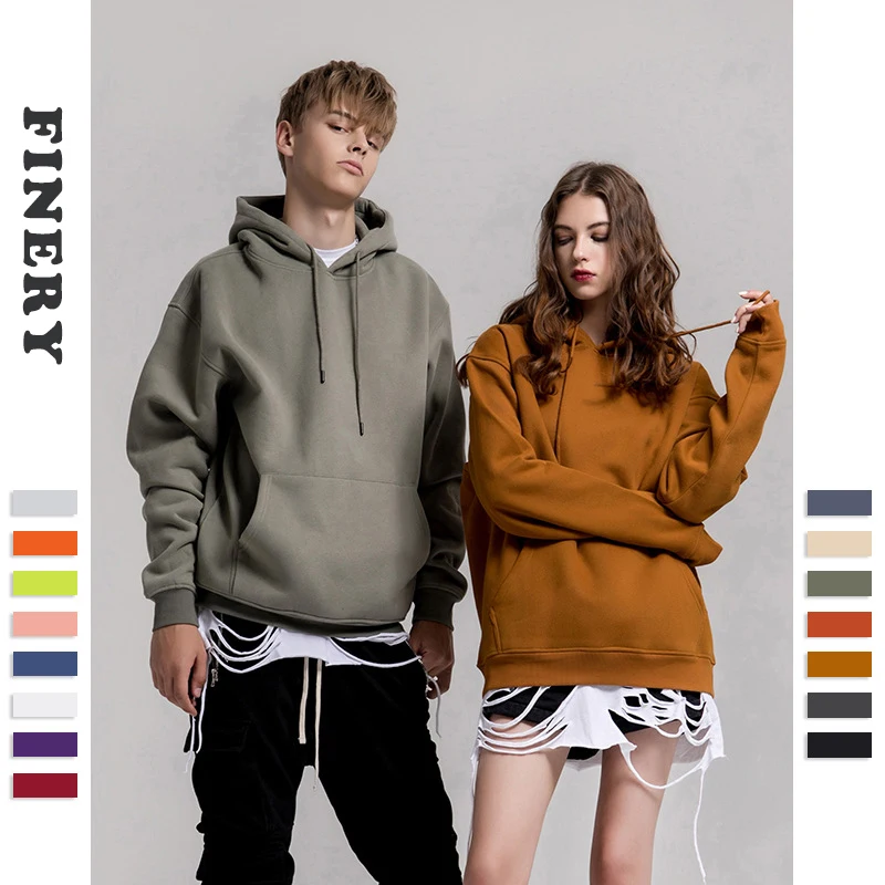 

oem premium cotton fleece hooded jumper hip hop oversized custom men plain hoodies sweatshirts streetwear