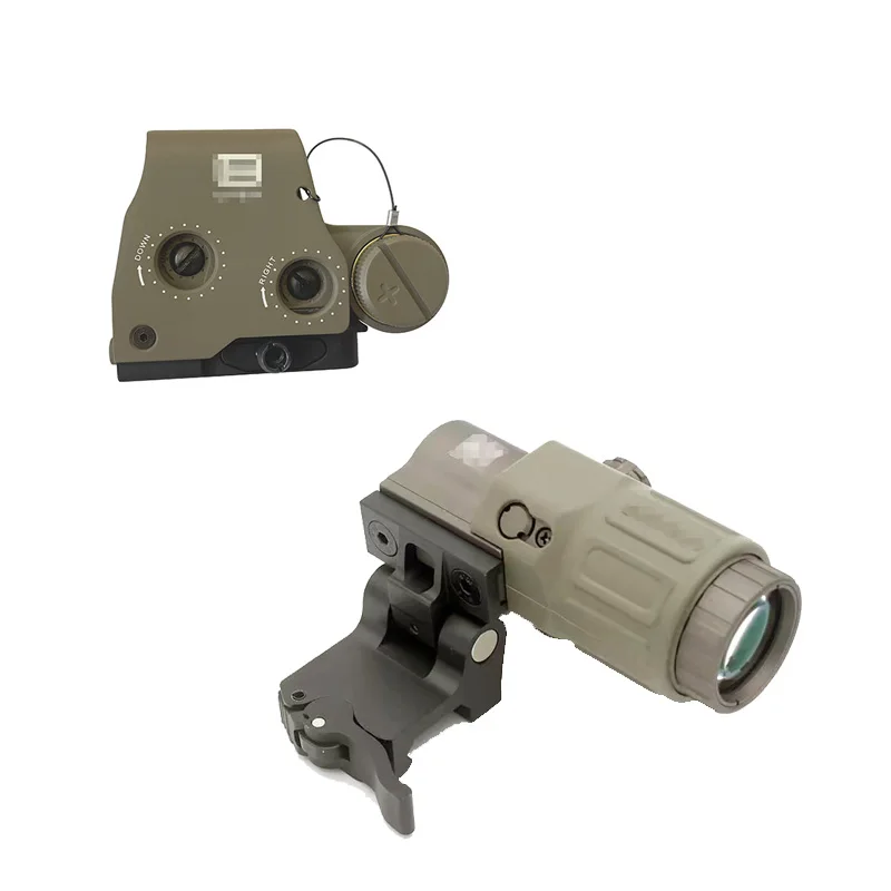 

Tactical 558 Red Dot Sight 3X Magnifier Holographic Scope Hunting Reflex Sights, Desert