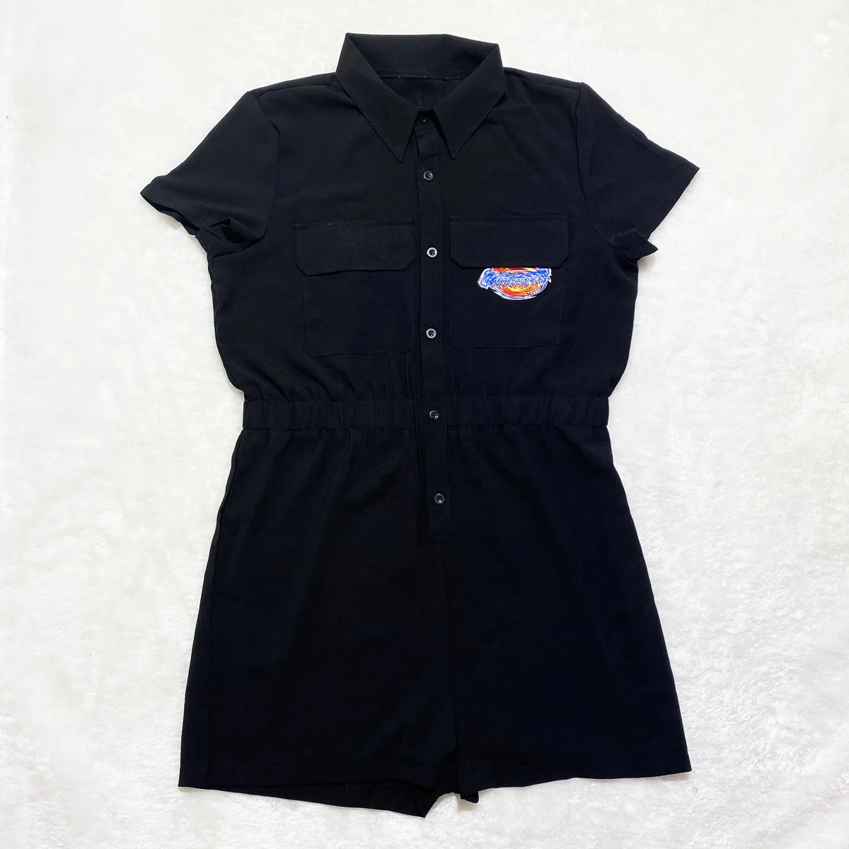 

2021 Sexy Bodycon One Piece Jumpsuits Women Short Sleeve Girls' Jumpsuits and Rompers Summer Clothing Women, Picture