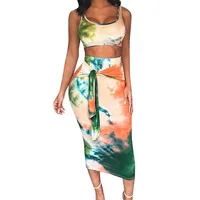 

High Quality Cheap Wholesale Two Piece Stripe Design Fashion Ladies Bodycon Dress