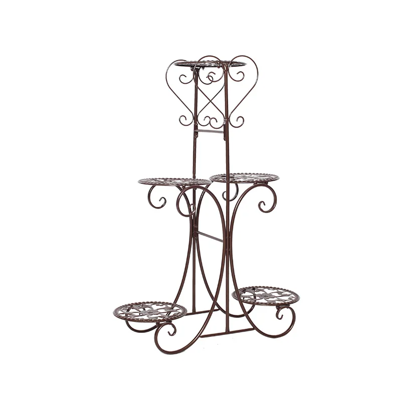 

China Best Selling Indoor Outdoor Metal Plant Rack Stand, White /black/ bronze colour