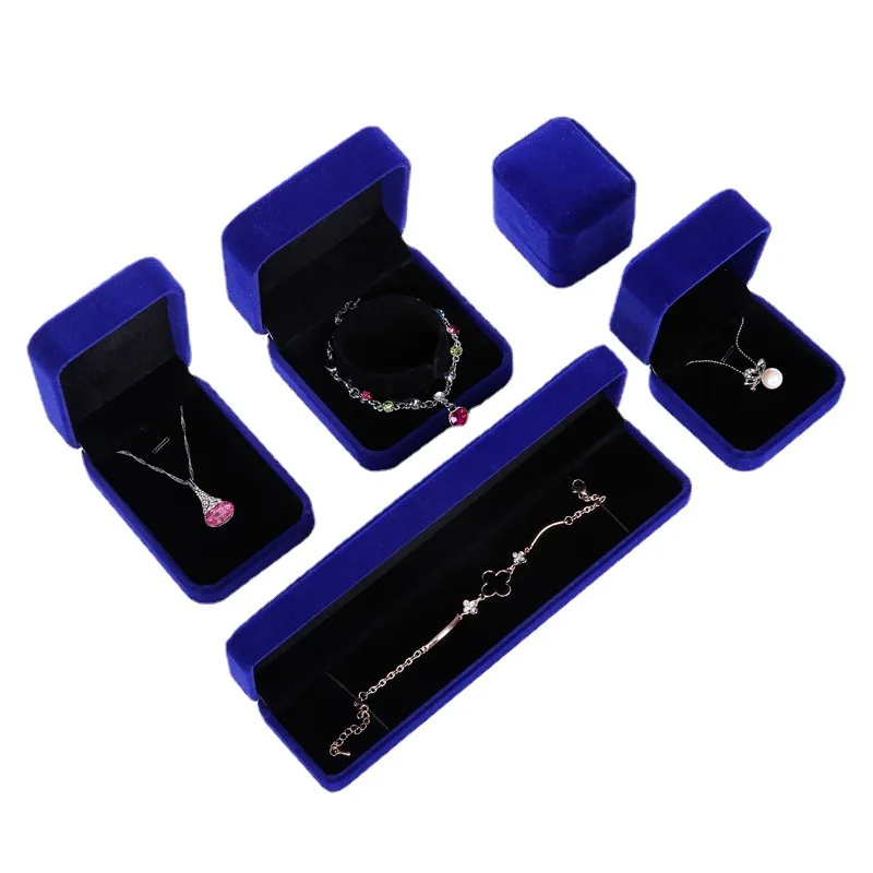 

Luxury Jewellery Color Box Custom Logo Printed Velvet Red Jewelry Box Cheap Price White Boxes, Picture