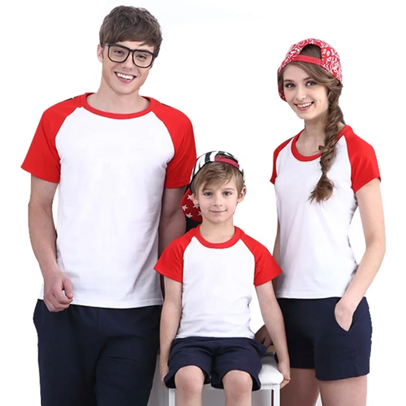 

Fast Delivery Family Look OEM Logo Shoulder Tshirts Sublimation Modal Color Shoulder Tshirt, Blue/purple/red/green/orange/red