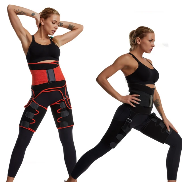 

New Style 3 In 1 Neoprene Double Compressor With Leg Support Thigh Trimmers And Waist Trainer