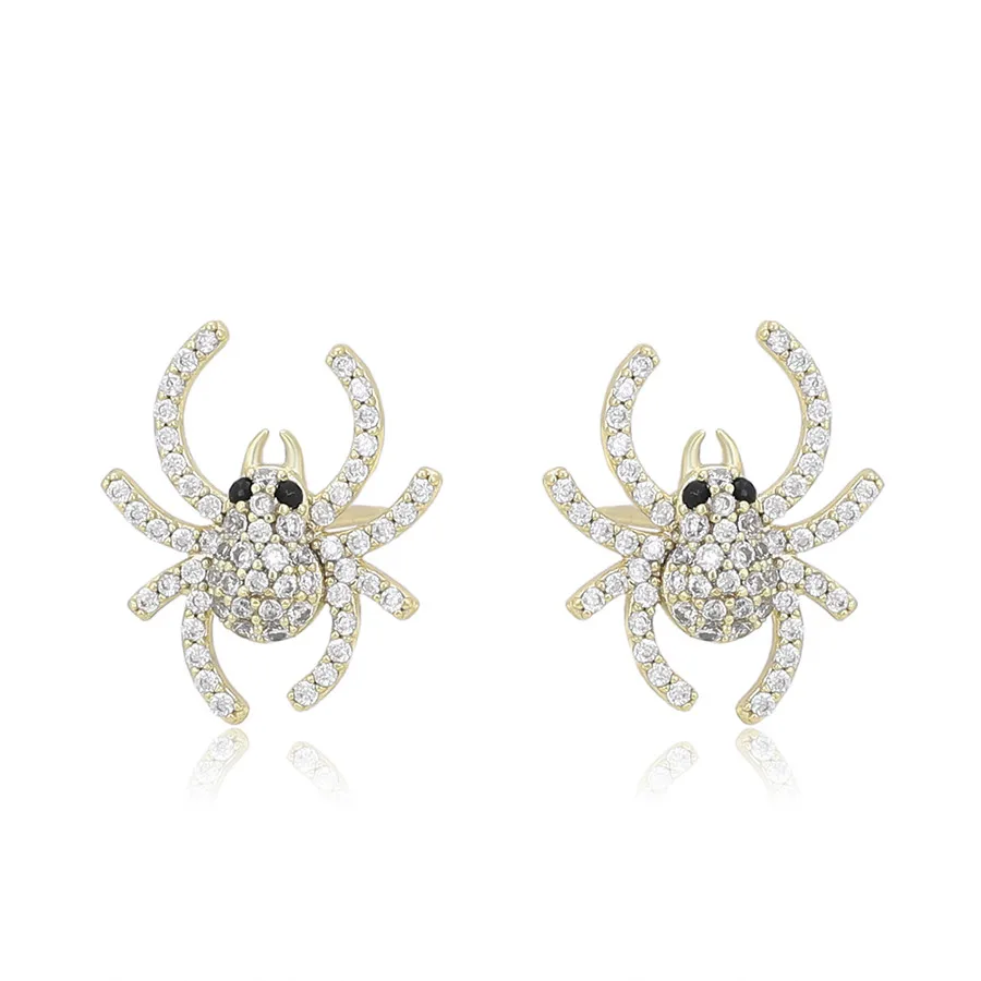

S00159407 xuping jewelry Creative Design Zoo Collection Interesting Cute Spider 14k Gold Plated Earrings