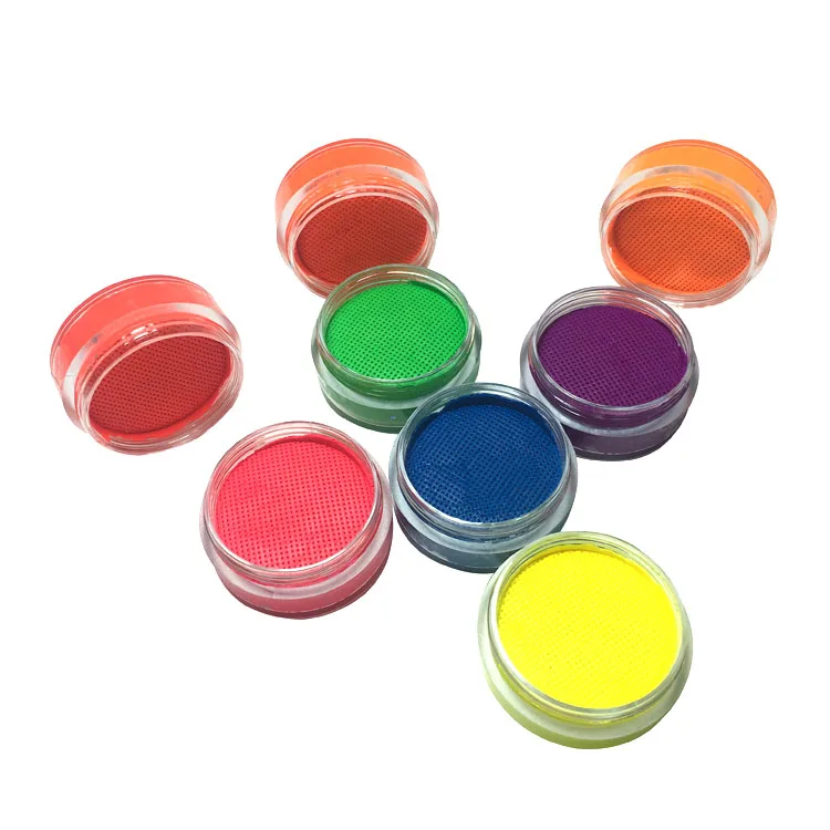 

Wholesale Water Based Face And Body Paint 10g UV Neon Pastel Florescent Painting for Party Festival Makeup, 16 colors