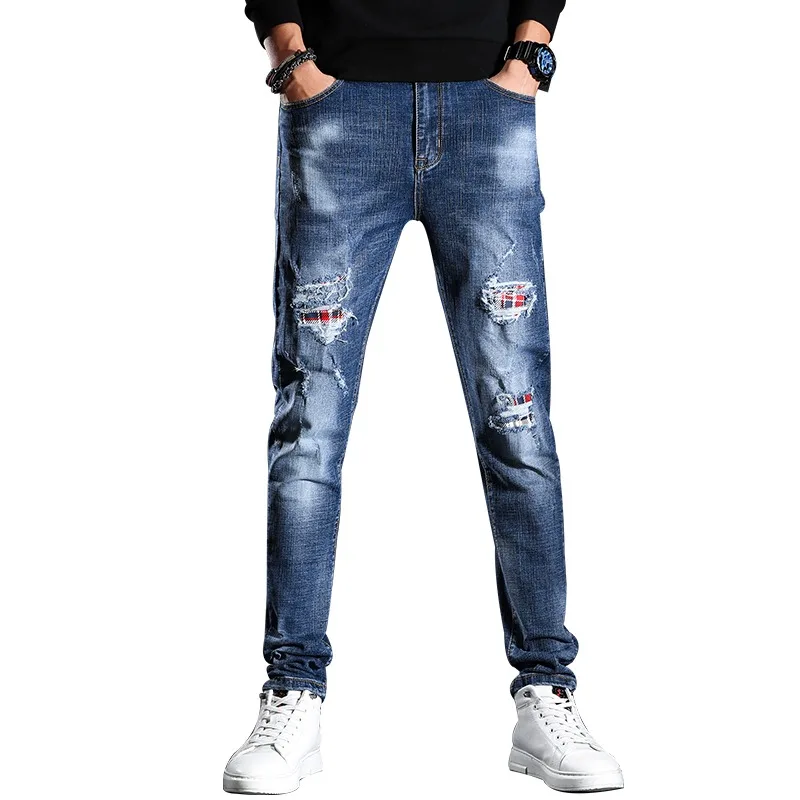 

2022 Fashion Streetstyle Ripped Jeans Men Jeans Pants For Mens Denim Mens Designer Jeans