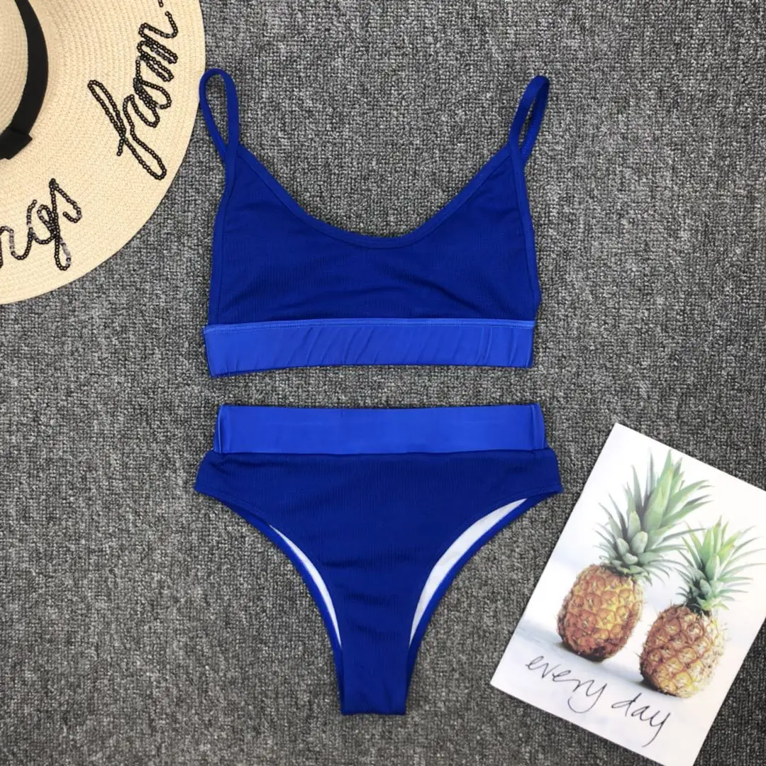 

Hot Sale Women High Waisted Sexy Sport Bikini Set Women Swimsuit, Accept customized