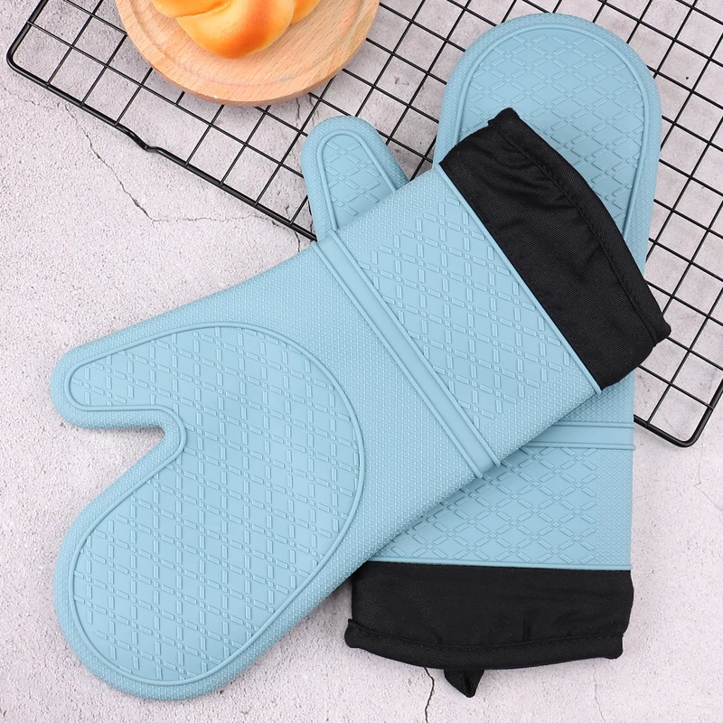 

Silicone Oven Mitts Professional Heat Resistant Pot Holder Baking Gloves, Picture