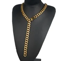 

Hot sale xxxtentacion same design Hip hop rock fun heavy stainless steel jewelry gold necklace