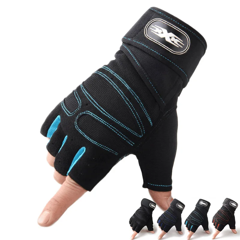 

Durable outdoor riding gloves anti-skid weight lifting training sport gym gloves, 4 colors for your reference
