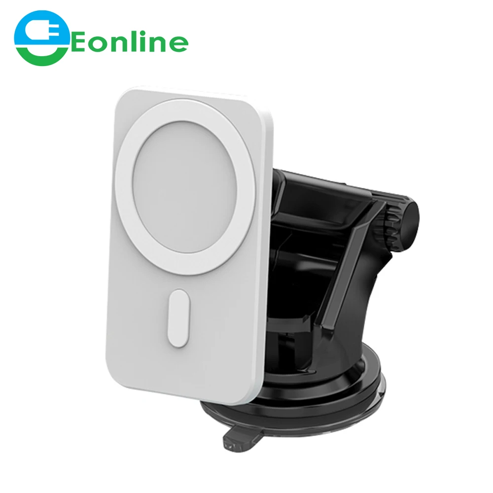 

15W Magnetic Wireless Car Charger Mount Stand for iPhone 12 Pro Mini Max Magsafe Fast Charging Wireless Charger Car Phone Holder, Black