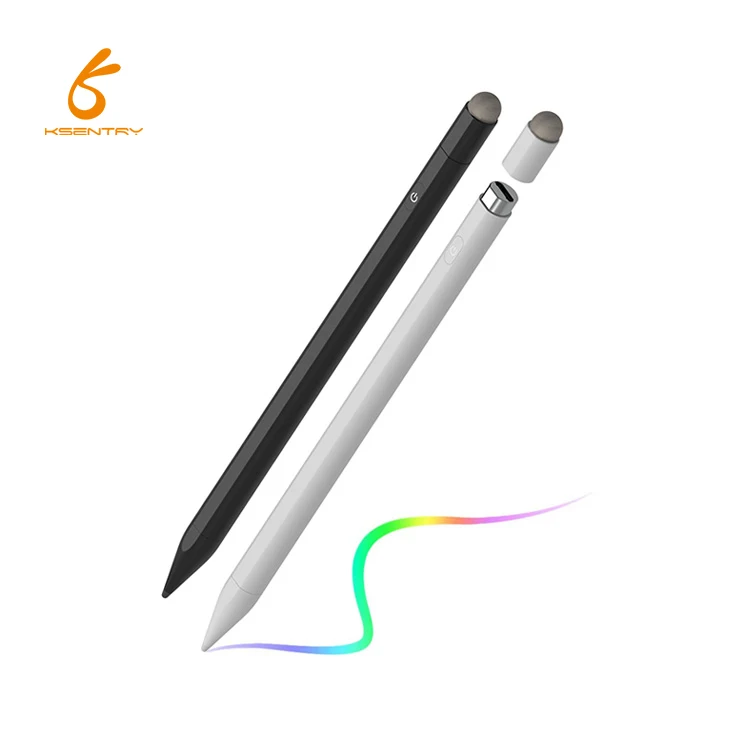 

4th Gen 2 In 1Digital Capacitive Active Stylus Touch Pen with Stylus S Pen, White & black