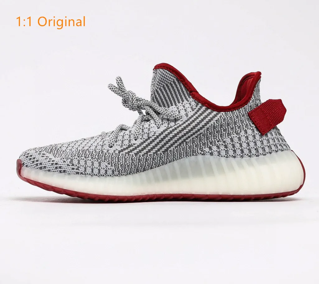 

1:1 Original Brand Logo Custom Yeezy 350 V2 Shoes Men Women Knitting Boots Sports Shoes Running Sneaker