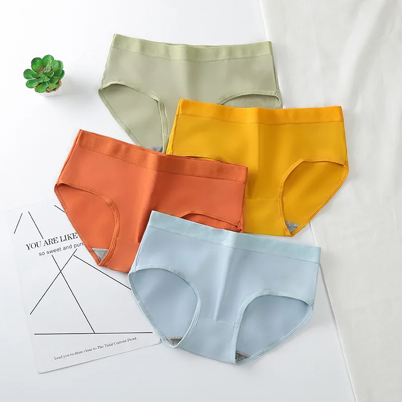 

Wholesale low price Japanese panti solid color Panties in women's panties