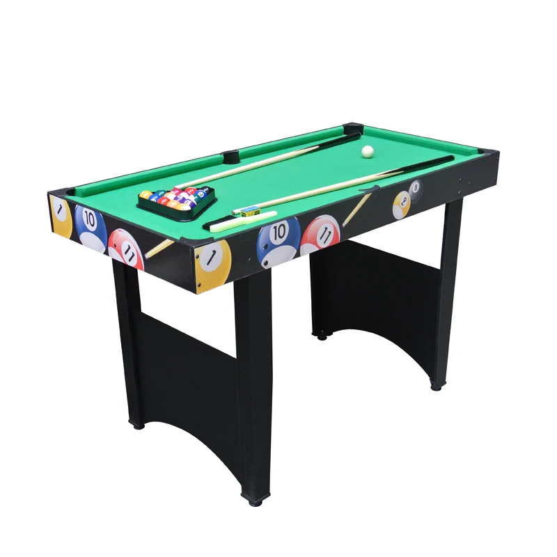 
Foldable pool game table with wooden folding legs snooker table game manufacturer 