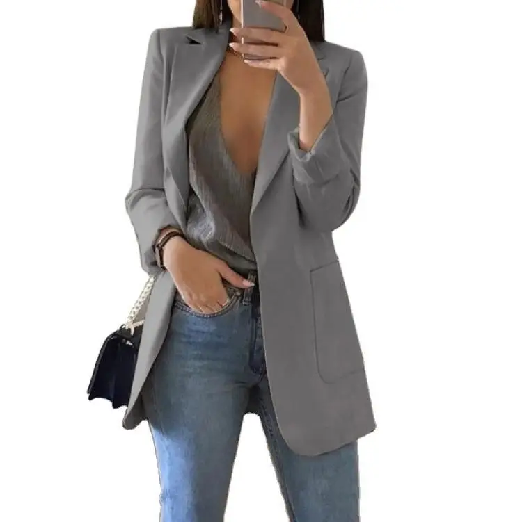

New arrival long sleeve single breasted suit for women Striped blazer suit, Customized color