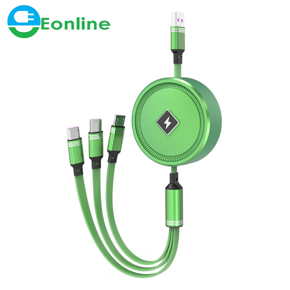 1.1m 3 in 1 usb type c cable fast charging multi quick charger micro usb c cable for phone samsung xiaomi huawei oneplus