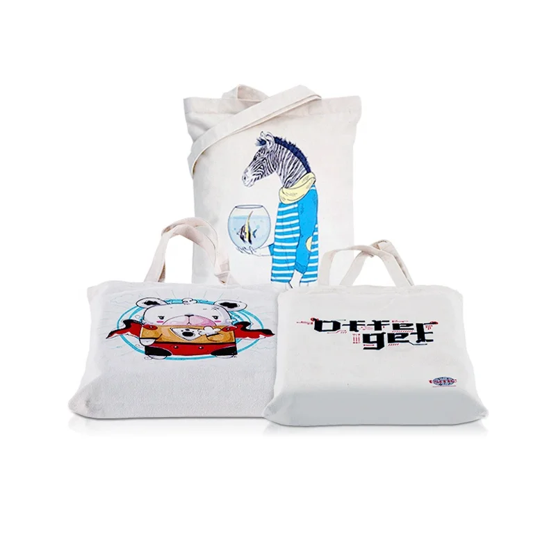

13.8*15.7 Canvas School Beach Tote Eco Friendly Hand Handbag Shopping Gift Cheap Cotton Bag, Customized color