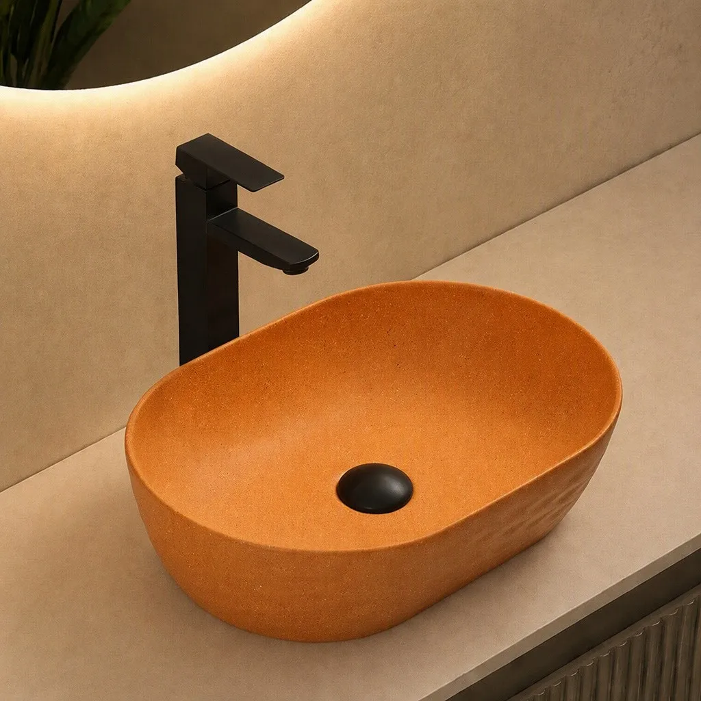 orange-bathroom-sink-9883-MT-037D-oval-countertop-vessel-woven-diamond-relief-terracotta-starlight orange-bathroom-sink-9883-MT-037D-oval-countertop-vessel-woven-diamond-relief-terracotta-starlight